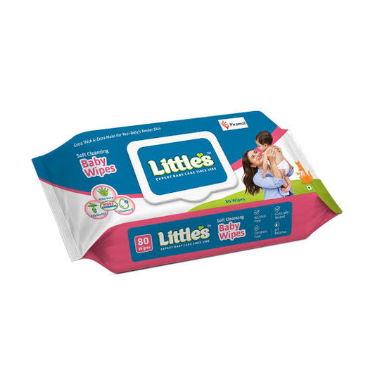 Littles Soft Cleansing Baby Wipes (80 Wipes)