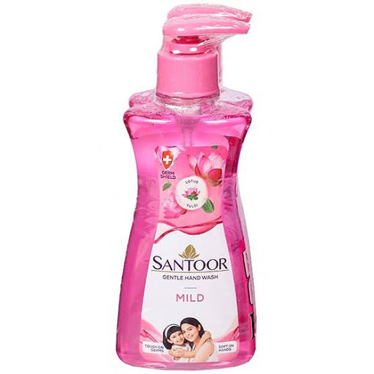 Santoor Gentle Hand Wash (Mild) [Lotus Tulsi] (200 ml)