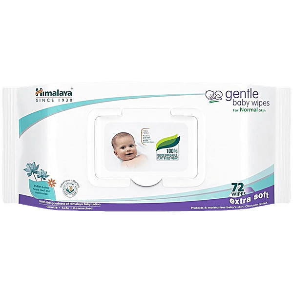 Himalaya Gentle Baby Wipes [72 Wipes]