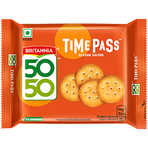 Britannia 50-50 Time Pass Biscuits