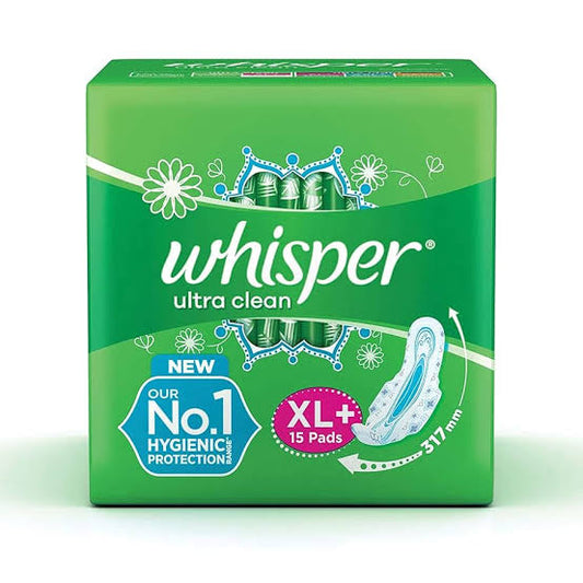 Whisper Ultra Sanitary Pads (15 Pads) [XL]