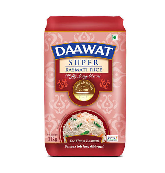 Daawat Super Basmati Rice (1 Kg)