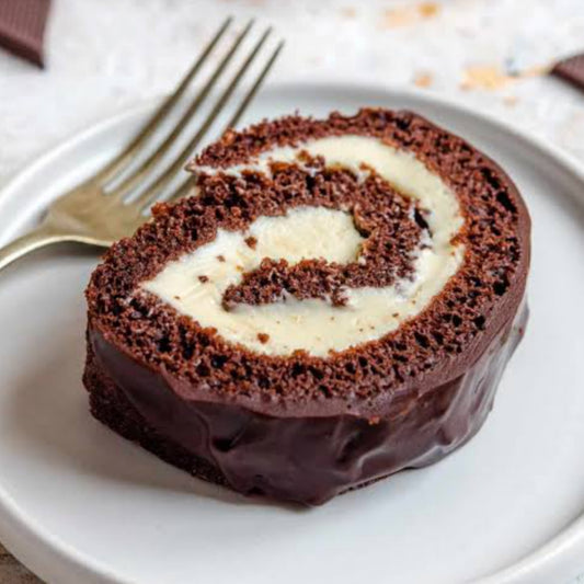 Chocolate swiss roll  [Bakes N Buns]
