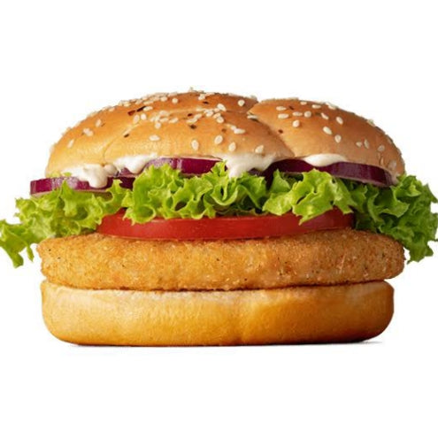 Veg Burger  [Street and straw]