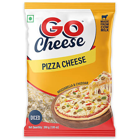 Go cheese Pizza Cheese (Diced Cheese) [200 gm]