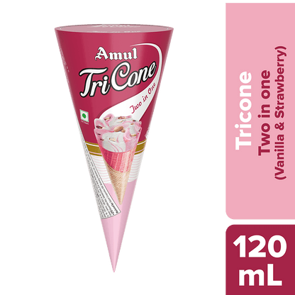Amul Two in One Cone Ice Cream (120 ml)