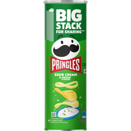 Pringles Sour Cream and Onion Flavour Potato Chips (102 gm)