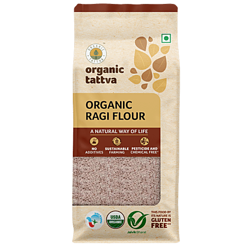 Organic Tattva Organic Ragi Flour [Madua atta] (500 gm)