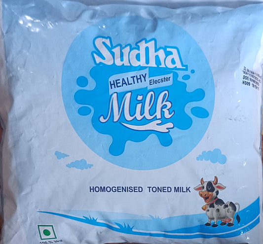 Sudha Homogenised Toned Milk (500 ml) [Healthy Elecster]