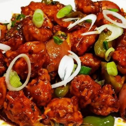 Mushroom chilli  [street and straw]