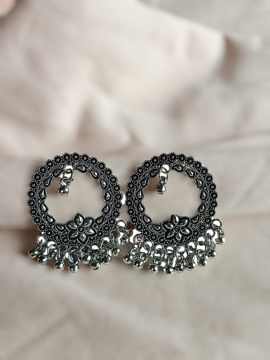 Oxidised earring