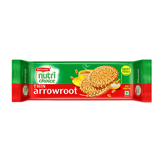 Britannia Nutri Choice Thin Arrowroot Biscuits  (300 gm)