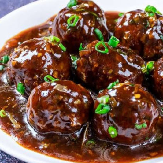 Veg Manchurian  (10Pcs.) [street and straw]