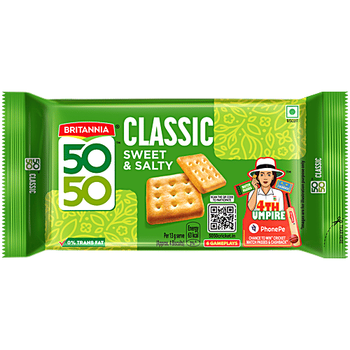 Britannia 50-50 Classic Biscuits (sweet and salty)