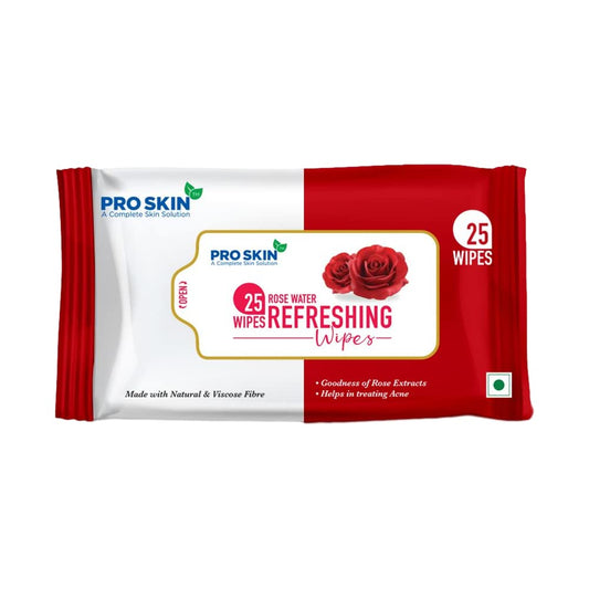 Pro-Skin Wipes (Rose Water) [25 Wipes]