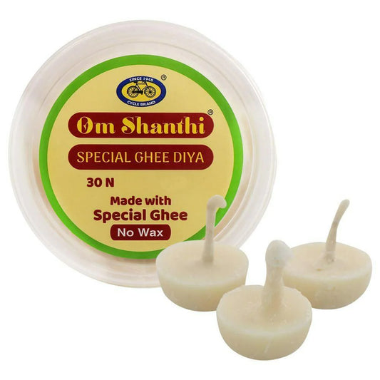 Cycle Om Shanti Special Ghee Diya (30 N)
