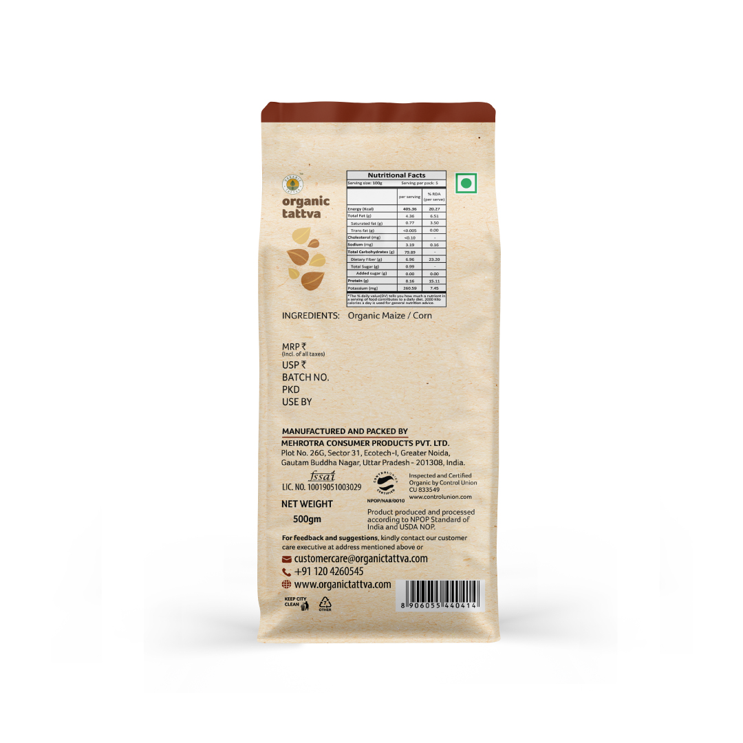Organic Maize Flour (MAKKA ATTA)