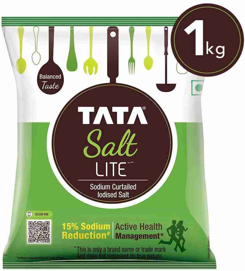 Tata Lite Sodium Curtailed Iodised Salt (1 kg)