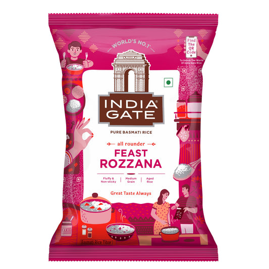 India Gate Rozana Basmati Rice  (1kg)