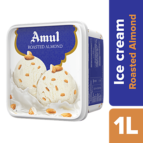Amul Roasted Almond Ice-Cream Tub (1 Litre)