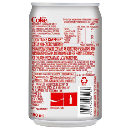 Diet Coke Soft Drink [180ml]