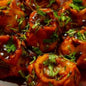 Chicken cheese Chilli Momos  (10 Pcs.) [Street and straw]