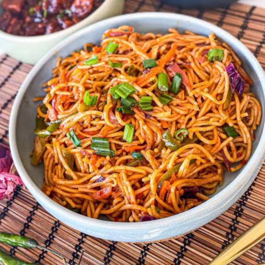 Veg Schezwan Garlic Noodles  (Deep Jyoti)
