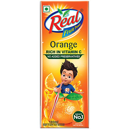 Real Fruit Power Orange Juice (180 ml)