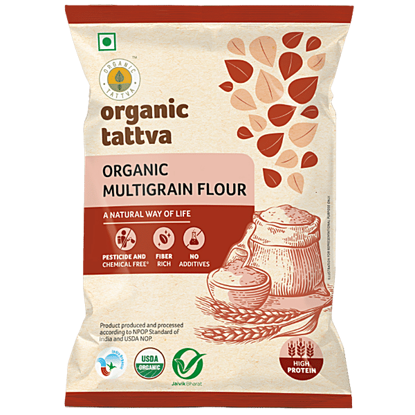 Organic Tattva Organic Multigrain Flour (1 Kg)