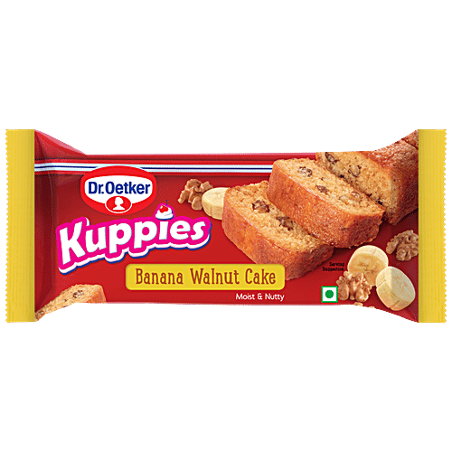 Dr. Oetker Kuppies Banana Walnut Cake (125 gm)