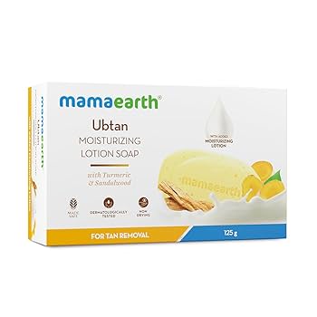 Mamaearth Ubtan Moisturizing + Lotion Soap (for tan removal) [125 gm]