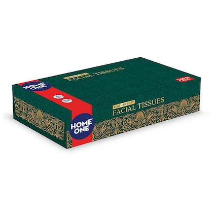 Home One Feather Soft Facial Tissues [100 N Pulls]