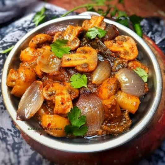 Mushroom Do Pyaza [Deep jyoti]
