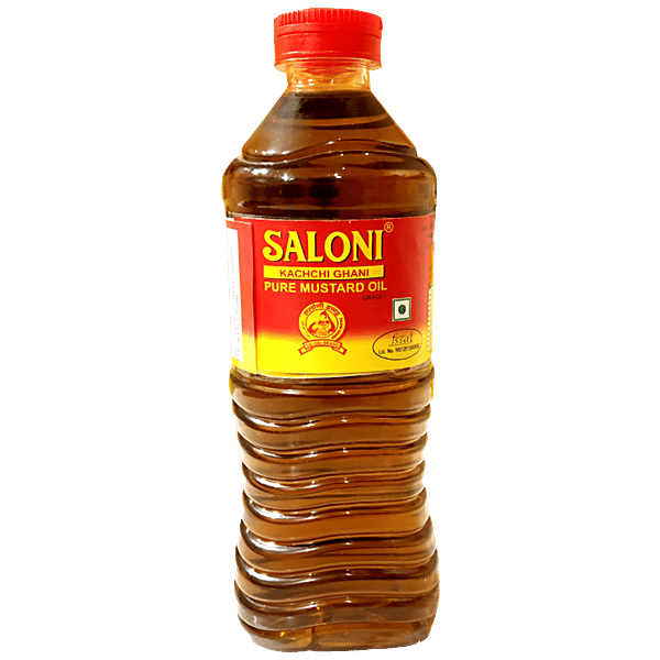 Saloni Kacchi Ghani Pure Mustard Oil (500ml) [Bottle]