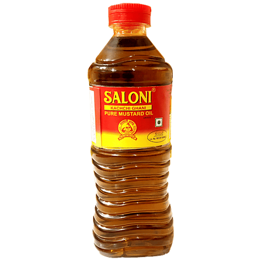 Saloni Kacchi Ghani Pure Mustard Oil (500ml) [Bottle]