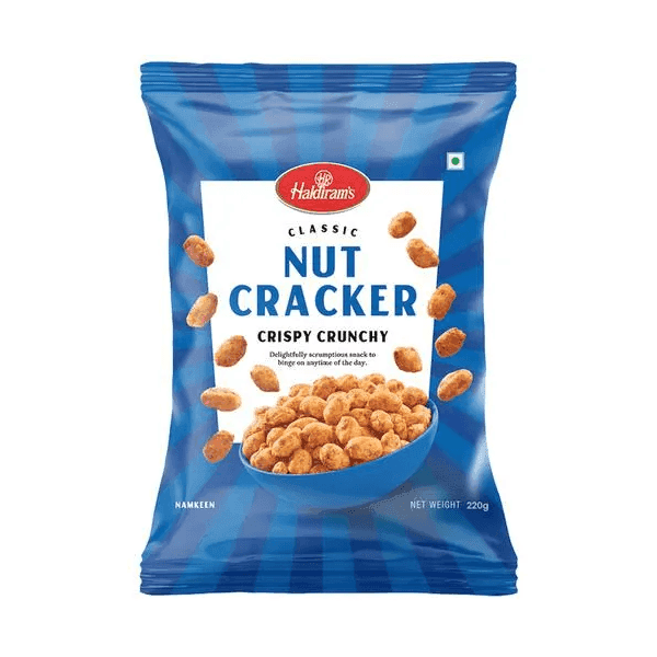 Haldiram's Classic Nut Cracker Crispy Crunchy Namkeen (210g)